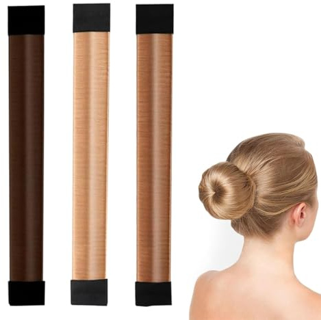 OIUAVYR 3 Pezzi Chignon per Ciambella,Chignon Facile Per Capelli Chignon Bun Maker, Fashion Hair Styling Clip Hairstyle DIY Tool per Ragazza Donne,Regalo di San Valentino