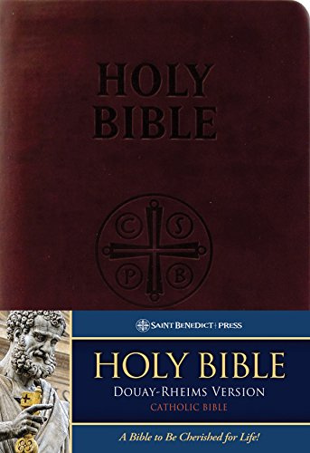 Holy Bible: Douay Rheims Version, Burgundy, Premium Ultrasoft