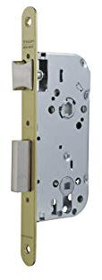 Tesa Assa Abloy 13458RHL Cerradura de embutir para puertas de madera Con Cilindro LatonadoEntrada 50 mm / Frente Redondo 134