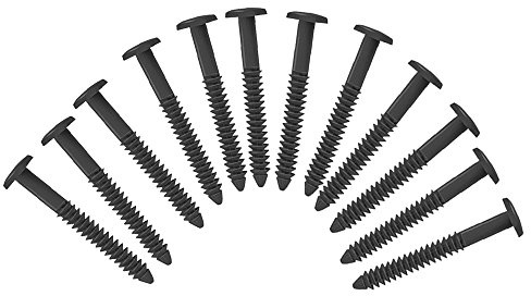 Exterior Solutions Vinyl Shutter Fastener Spike Loks for Installing Decorative Exterior Vinyl Shutters (Dark Gray)