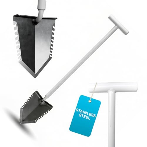 StuLine Signature Series 36 White T-Handle Premium Shovel by Kellyco (Shovel)