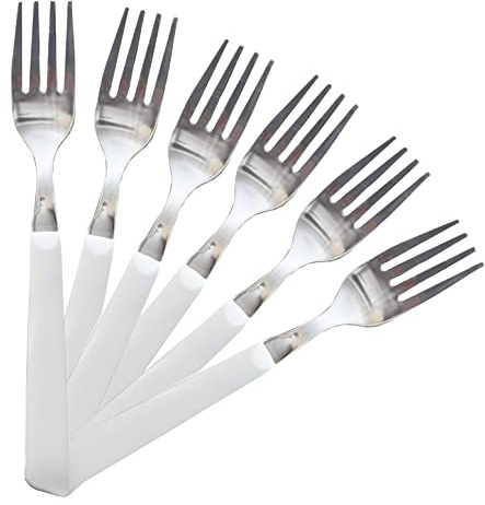 MAURY'S BEST QUALITY FORCHETTE DA TAVOLA IN SET DA 6 PEZZI (Bianco)