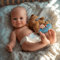 BABESIDE PoupéE Reborn Silicone EntièRement - Le Corps Complet des BéBé Reborn De 16 Pouces Est Fabriqué en Silicone Souple Et Lesté pour Se Sentir comme Un Vrai BéBé