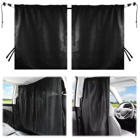 Auto Camping Vorhang, Auto Trennvorhänge Sonnenschutz 138 × 82 cm Auto Sichtschutz Vorhang Auto Sichtschutz Autofenster Mit Zwei Klettverschlüssen & Abnehmbar Gilt für Alle Autos Reisecamping