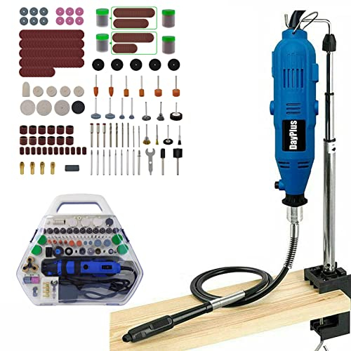 135W Schleifmaschine Multifunktionswerkzeug 6-Variabler Geschwindigkeit, Drehwerkzeug-Drehset 252 Teiligen Zubehör zum Fräsen, Trennen, Schleifen und Gravieren