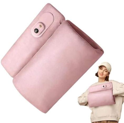 Vriusi Hand Warmer Bag | Electric Hot Water Bottle | USB Powered Stomach Heating Pad | Soft Cover Electric Hot Bag with Digital Display, Portable Waterless Heating Bag for Hand, Feet and Stomach