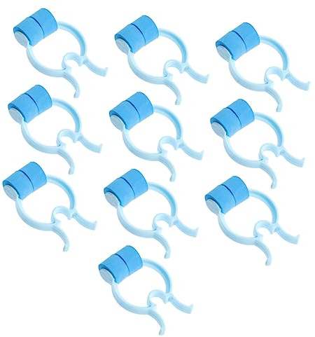 TOBBOMEY Clip Nasale Portatile Set da 10 Pezzi in Eva e Pom, Comoda Pinza per Naso per Sollevamento e Fissaggio, per Respirazione Facilitata Durante Lettura, TV e Pasti, Adatta a Tutti
