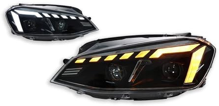 NLNPFGHVZY Bi-Xeno Faro Principale Per Dx - Sx Per VW Per Golf MK 7 7.5 2013 2014 2015 2016 2017 Proiettore LED Fari Diurni Fari Per Auto(1 Pair 7.5)