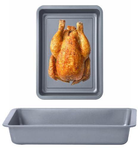 Deep Tray 31cm Oven Baking Tray Non Stick Ideal for Cooking, Baking & Roasting Dishwasher Safe Cooking Trays (1)