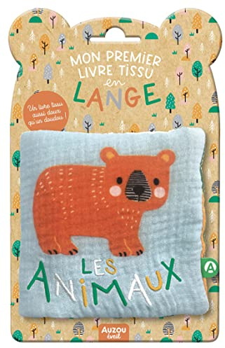 Mon premier livre tissu en lange - les animaux