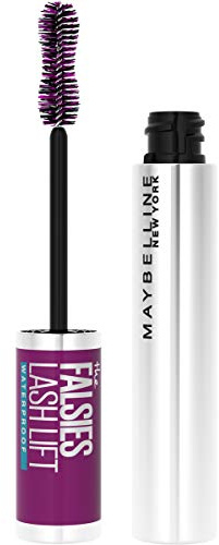 Maybelline The Falsies Lash Lift Waterproof Mascara Volumizing, Lengthening, Lifting, Curling, Multiplying, Eye Makeup, Brownish Black, 1 Count