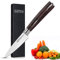 Dfito 9cm Couteau à éplucher, Couteaux d'Office en Acier Inoxydable Poignée Ergonomique Acier Inoxydable Allemand Avec Lame Tranchante Couteaux de Cuisine Couteau à légumes Couteau à Fruits