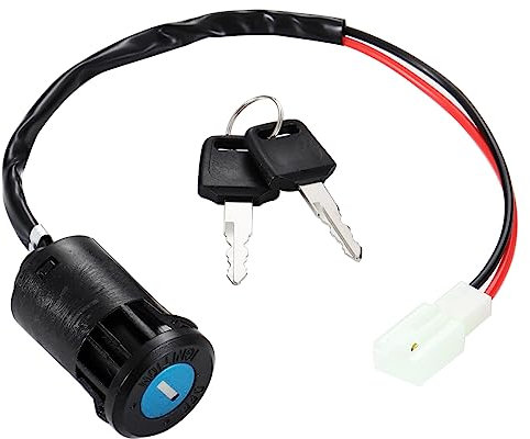 Greluma 1 Pieza Interruptor de Llave de Encendido de 2 Cables para Motocicleta Taotao Sunl ATV Quad Dirt Pocket Bike Scooter eléctrico