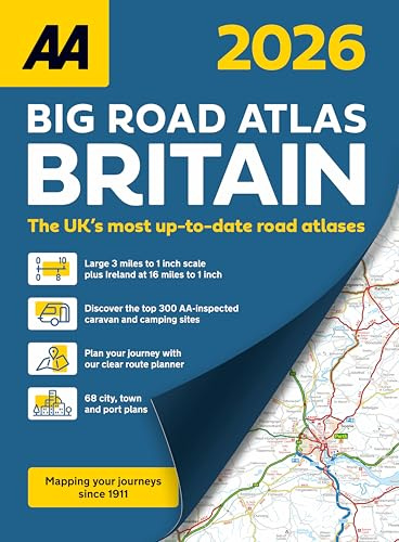 AA Big Road Atlas Britain 2026 paperback (AA Road Atlas) (AA Road Atlas Britain) (AA UK Atlas Britain)