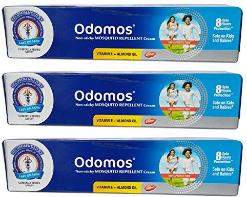 Dabur 3 Advanced Odomos Mosquito Repellent Cream 50G X 3 = 150G
