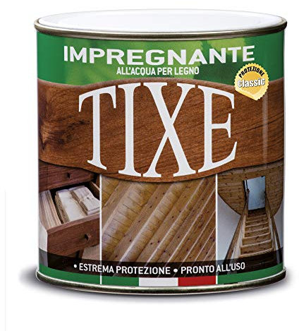 TIXE Impregnante per Legno all'Acqua – Vernice Protettiva e Decora per Legno Esterna e Interna, Neutro, 750 ML