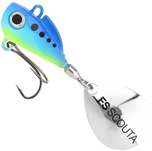 Spro Raubfischköder zum Spinnfischen 10g Freestyle Scouta Jig Spinner, Farbe:Herring