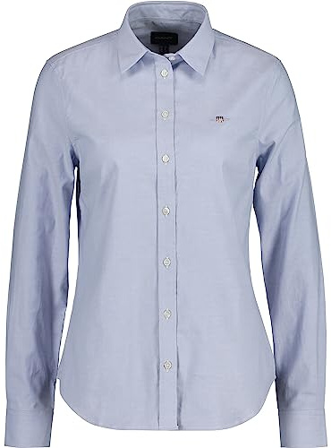 GANT Dam, smal stretch, Oxford-skjorta, klassisk skjorta, ljusblå, standard, ljusblå, 46