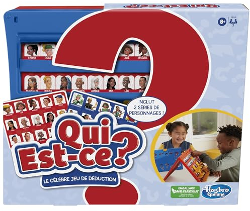Hasbro Gaming Qui est-ce ? Jeu de Société, Célèbre Activité de Déduction pour Enfants, pour 2 Joueurs, à Partir de 6 Ans