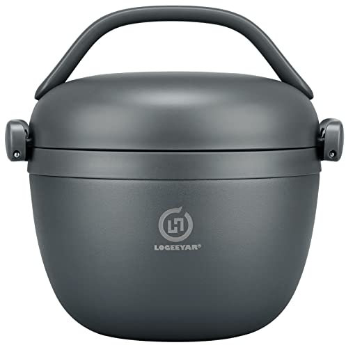 Itslife Thermobehälter für Essen 680ml, Warmhaltebehälter Essen Edelstahl mit Inner Bowl, Thermo Lunchbox für Warme Speißen, Suppe, Essensbehälter (Grau)