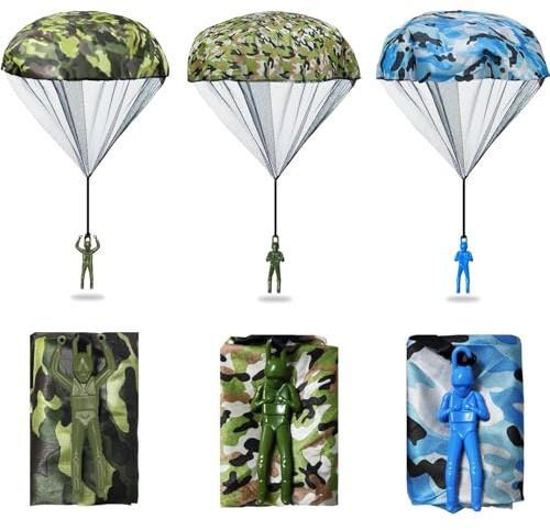 6 Pcs Parachute Toys For Kids, Hand Throwing Army Men Toys For Kids, Parachute Toy Soldiers, Parachute Toy, Parachute Children's Toy, Outdoor Games, Creative Craft Toy For Children And Adults
