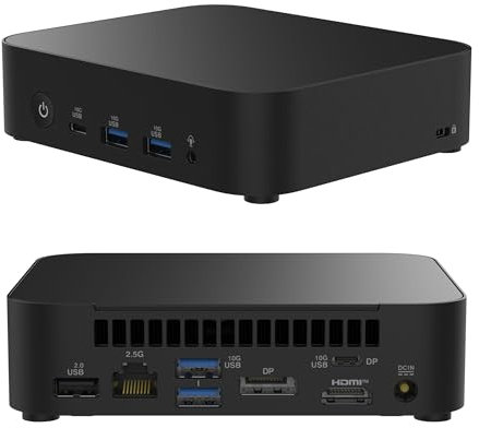 NUC 14 Pro NUC14MNK150 - Mini computer desktop, mini PC, HTPC, 14° generazione, Intel Twin Lake N150, grafica Intel UHD (N97), sistema barebone, senza RAM, SSD, sistema operativo