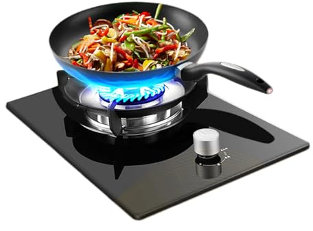 Cucina A Gas, Fornello A Gas Da Tavolo A Doppio Uso, Testa Singola, 5 KW, Adatto For Campeggio, Ristoranti, Uso Domestico(LPG)