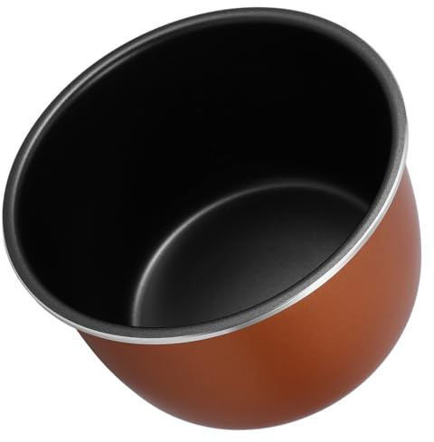 BESPORTBLE 4L Thickened Non-Stick Aluminum Alloy Rice Cooker Inner Pot Replacement Electric Pressure Cooker Cooking Pot Liner Household for Kitchen Supply