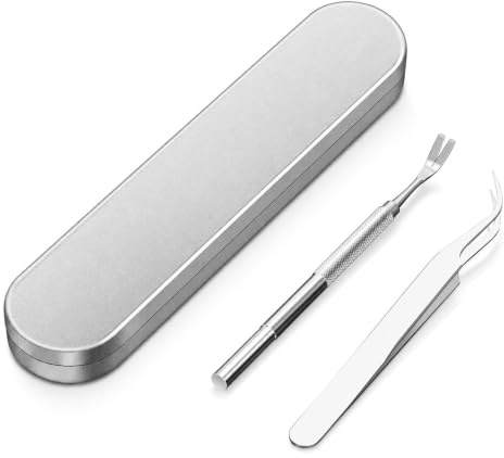 Tick Remover Tools for Dogs, Professional Stainless Steel Tick Remover | 3Pcs Stainless Steel Tick Remover Tool Set With Shovel,Tweezers And Storage Box For Dogs,Cats And Humans