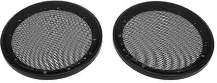 Goshyda Skyddande 6,5 Tums Bilhögtalarhölje, Rund Metallgrill med ABS-plastram, Svart Högtalarskydd för Bilstereo Bashögtalare Subwoofer