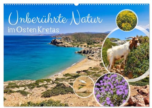 Unberührte Natur im Osten Kretas (Wandkalender 2026 DIN A2 quer), CALVENDO Monatskalender: Natur pur im Fokus - Ostkreta