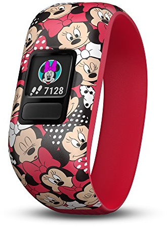 Garmin vivofit jr. 2, Kids Fitness/Activity Tracker, 1-Year Battery Life, Stretchy Band, Minnie Mouse