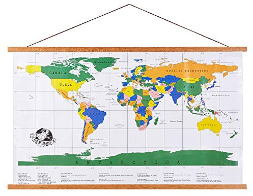Ywlake Cornici per Poster A2, Ganci per Cornice per Poster in Legno e Legno Chiaro magnetici Kit da Appendere per Stampe artistiche su Tela (42cm, Teak)