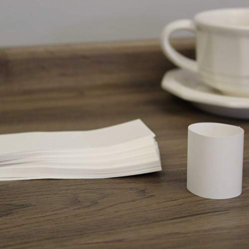 RayLynn produkter, förpackning med 2 500 vita premium servettrand, självhäftande 3,8 cm x 4,25 tum