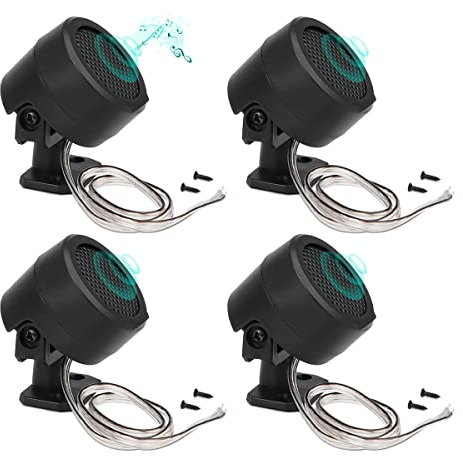FERCAISH 4 altavoces de coche de 500 W, TP-006A estéreo de alta potencia, altavoces verticales redondos fáciles de instalar para montaje en superficie en coche, camión y barco (4 piezas)