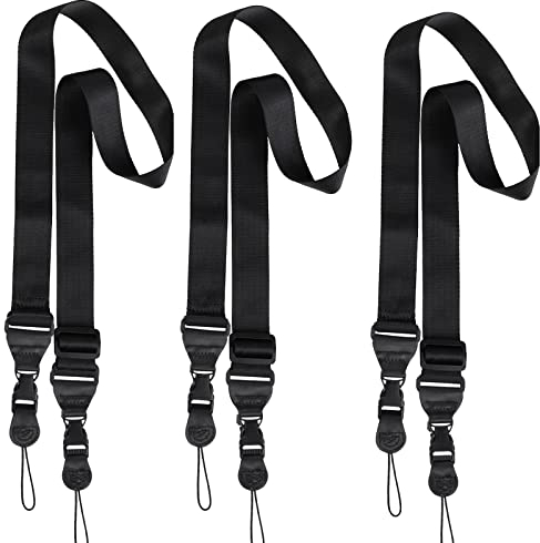 AMFUN 3 Piezas Correa de Hombro Ajustable, Cordón Portátil de Cuello de Nylon Duradero, Adecuado para iPad, iPhone, Cámara