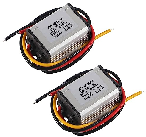 DWEII 2PACK DC Buck Converter Voltage Regulator 8-22V to 3-15V 5V 12V 3A Adjustable Output Power Supply Transformer Step-Down Volt Module Board Applicable to DIY Automobile Motor Regulation SR
