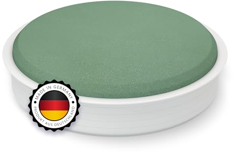Nasssteckschaum Dekoschale in Zylinder Form - 1 Stück in 17cm - Steckmoos, Steckmasse - Kegel für Blumengestecke - Steckschwamm zum Basteln, Hochzeit, Geschenke, Deko, Blumen DEUTSCHE HERSTELLUNG