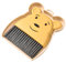 LHLZNB Mini Dustpan and Brush，Grey Broom and Dustpan Set，Portable Cleaning Brush and Dustpan Combo，Perfect for Dust，Dirt and Crumbs，Ideal for Most Hard Surfaces，Space Saving Design (Yellow)