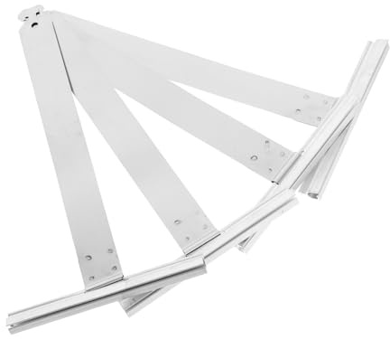 HOMSFOU Lot De 4 Volets De Fenêtre en Alliage D'aluminium À Ressort Accessoires pour Stores Installation Facile