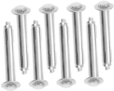 MAGICLULU 8 Piezas Accesorios de columna de advertencia tornillos para hormigón ancla concreto pernos de expansión sujetadores de pared pernos de mampostería planchar Plata
