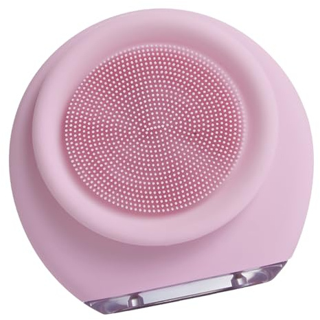 Brosse électrique pour le visage avec poils doux en silicone, matériau ABS, nettoyant imperméable pour le visage, idéal pour la, les anniversaires et les vacances, 8 x 8,2 x 3,5 cm