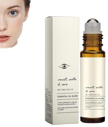 Anti-Dark Circles Under Eye Oil, Castor Oil Roll On, dunkle Kreise unter den Augen Roller, Augenessenzen, für Anti-Augenringe und leichte dünne (1)