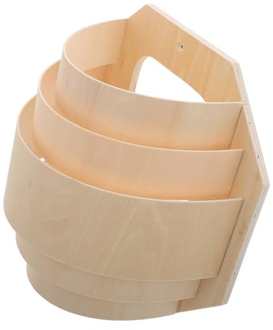 MAGICLULU Paralume in Legno per Lampada da Sauna Piccolo Resistente Copriparalume Traslucido per Luce Sauna ad Alta Temperatura Facile da Installare