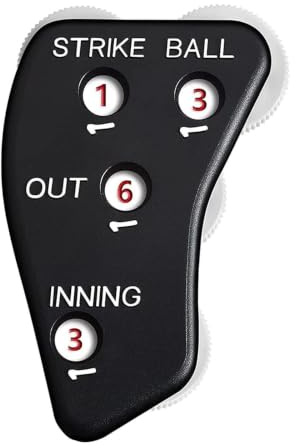 Baseball Counter Clicker, Baseball Domare Clicker Exakt räkning visar | Utomhus Avsmalnande design i palmstorlek, bekväm att hålla i för basebollspel Poängräkning Coaching Trai