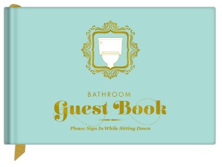 Knock Knock Bathroom Guest Book, Funny Guest Bathroom Book & Gift for Adults, Fill-in-the-Blank Book, 112 Pages