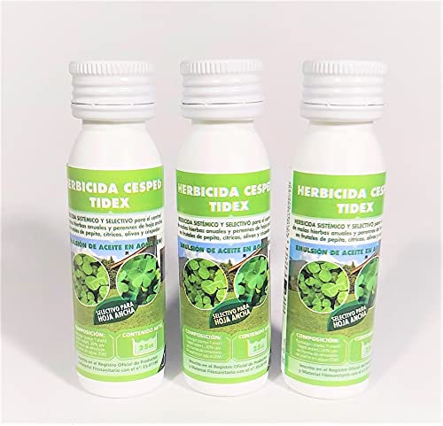Herbicida selectivo césped 3 mochilas 75ml. Fluroxipir 20%. Control y la eliminación de malas hierbas de hoja ancha en el césped.