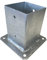 BUZZ Gardens Fence Post Foot Base Bolt-on hot-dip Galvanized Sleeve Anchor Support (100x100)