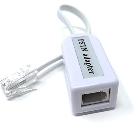 DRUT BT Socket to RJ45 Plug PSTN 6 Pin Adaptor Full Master Phone Line Leaded Telephone Converter