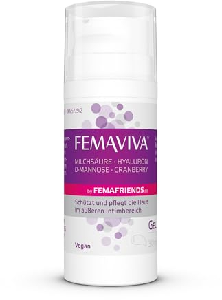 FEMAVIVA Gel | Pflege für den äußeren Intimbereich | Zur Stärkung der Hautschutzbarriere | Gegen Trockenheit und Reizungen | Mit Milchsäure, Hyaluron, Bisabolol und D-Mannose | 30 ml